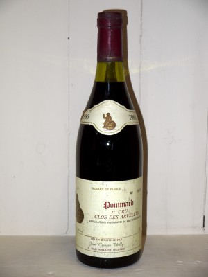 Grands vins Pommard Pommard 1er Cru "Clos des Arvelets" 1986 Jean Georges Thilly