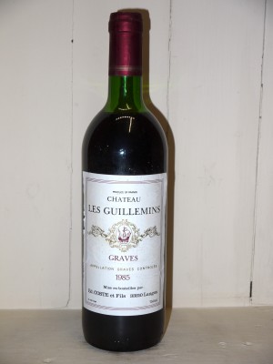 Grands vins Pessac-Léognan - Graves Château Les Guillemins 1985