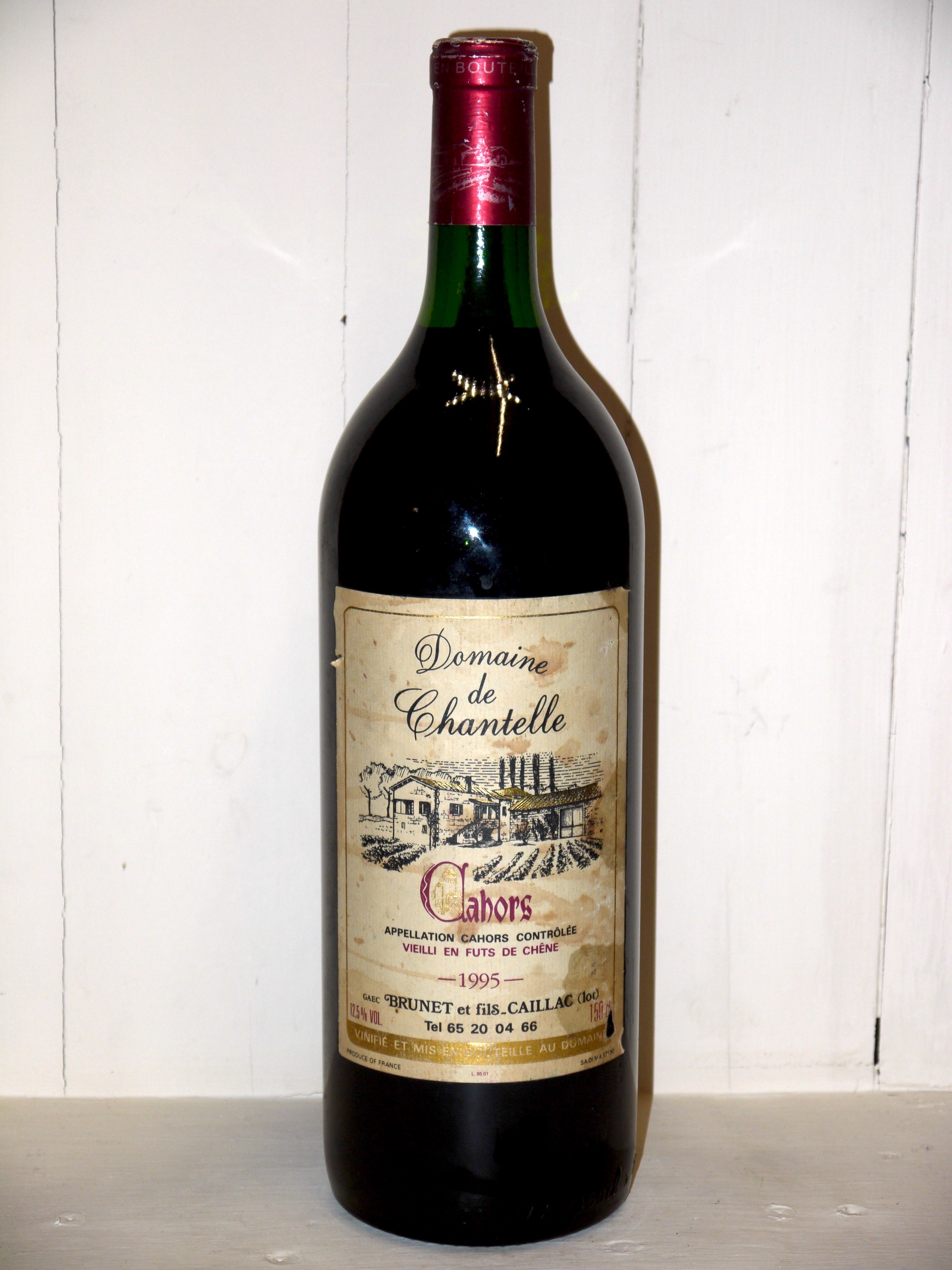 Magnum Domaine de Chantelle 1995 - great wine Bottles in Paradise