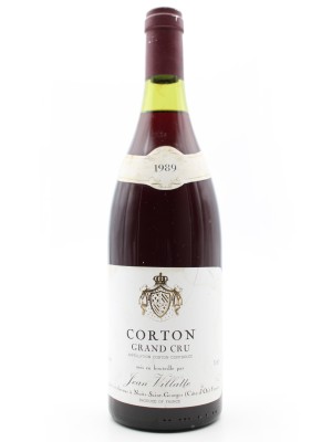 Vins anciens Aloxe Corton Corton Grand Cru 1989 Jean Villatte