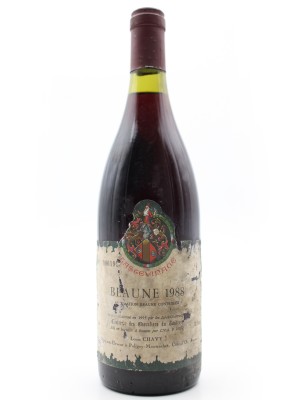 Vins grands crus Beaune - Savigny-les-Beaune Beaune 1988 Confrérie des Chevaliers du Tastevin Louis Chavy
