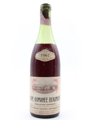 Grands vins Bourgogne Vosne Romanée "Beaumonts" 1967 Domaine Charles Noellat
