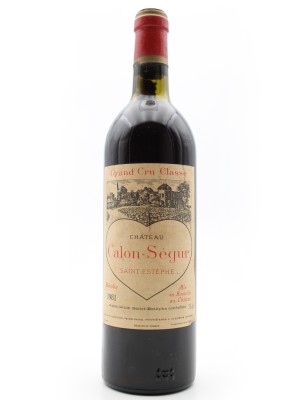 Grands vins Saint-Estèphe Château Calon-Ségur 1981