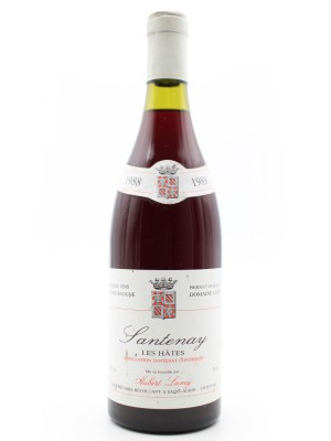 Vins grands crus Bourgogne Santenay "Les Hâtes" 1988 Hubert Lamy