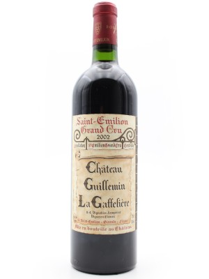 Vins anciens Bordeaux Château Guillemin La Gaffelière 2002