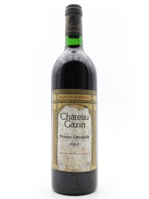 Vins de collection Bordeaux Château Gazin "Cuvée Vierge Blanche" 1989