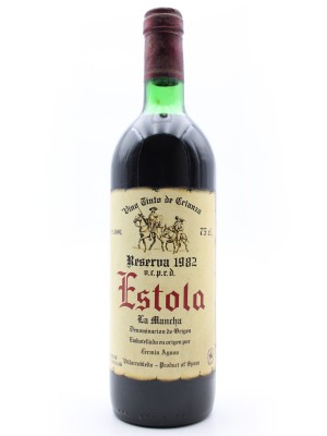 Grands vins Espagne Estola Reserva 1982 " La Mancha" Bodegas Fermin Ayusa