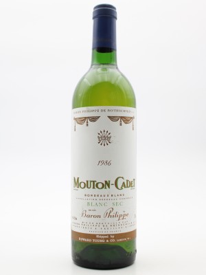 Grands vins Autres appellations de Bordeaux Mouton Cadet 1986