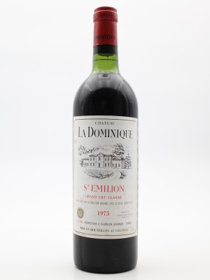 Vins anciens Bordeaux Château La Dominique 1975