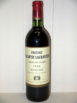 Grands vins Saint-Émilion Château Malartic-Lagravière 1982