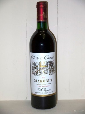 Grands vins Saint-Émilion Château Canuet 1985