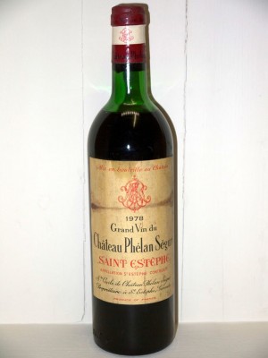 Grands vins Saint-Estèphe Château Phélan Ségur 1978