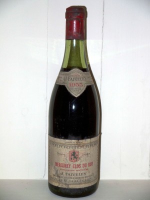 Grands vins Pommard Mercurey Clos du roy 1955 Domaine Faiveley