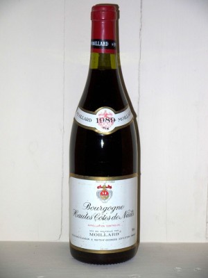 Grands crus Gevrey-Chambertin Bourgogne Hautes Côtes de nuits 1989 Maison Moillard