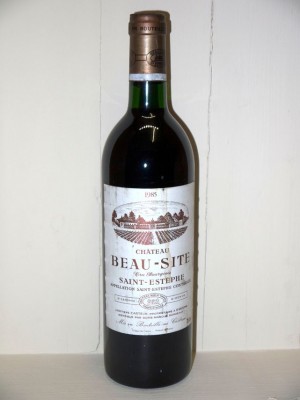 Grands vins Saint-Émilion Château Beau-Site 1985