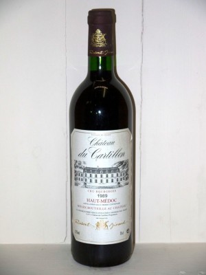 Grands vins Saint-Estèphe Château du Cartillon 1989