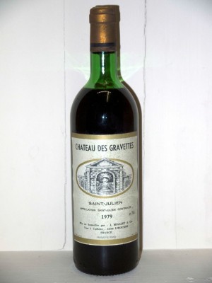 Vins grands crus Saint-Julien Château des gravettes 1979