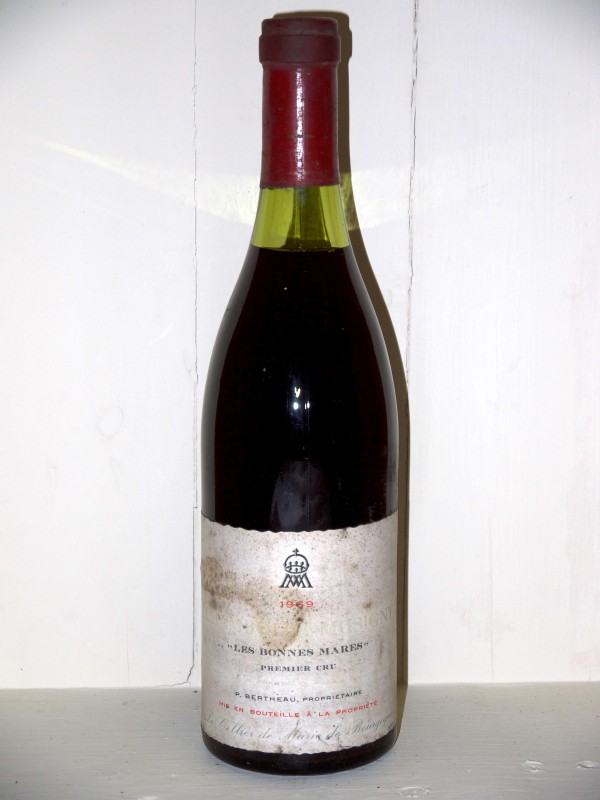 Bonnes Mares 1969 Domaine P. Bertheau - great wine Chambolle-Musigny