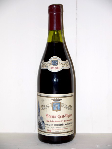 Beaune Cent-Vignes 1986 Domaine Besancenot-Mathouillet