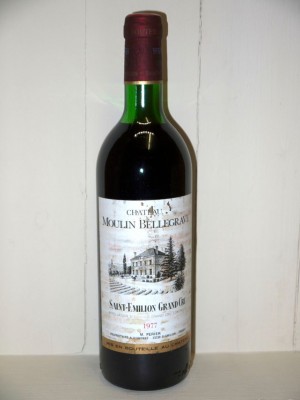 Grands vins Saint-Émilion Château Moulin de Bellegrave 1977
