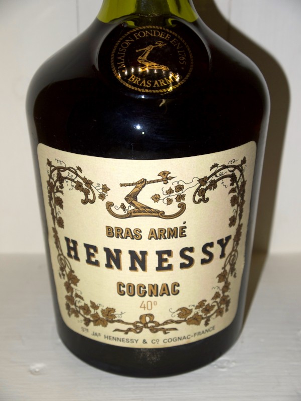 Hennessy Bras D'or Cognac Green Bottle 700ml 1970s without Box