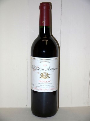 Grands vins Saint-Émilion Château Artigues 2001