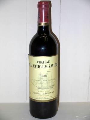 Grands vins Pauillac Château Malartic-Lagravière 1988