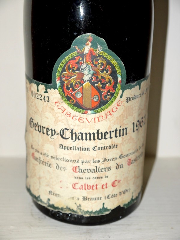 1971-Etiquette de Vin-Confrérie de Chevaliers du Tastevin-Savigny 1°Cru-n°214 