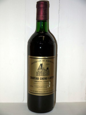 Grands vins Autres appellations de Bordeaux Château Chenu-Lafite 1986