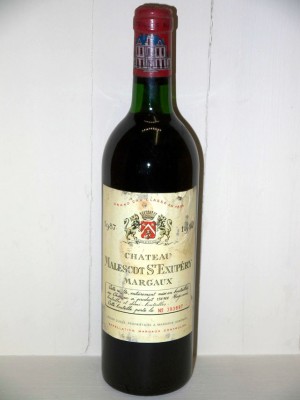 Grands vins Margaux Château Malescot Saint Exupéry 1987