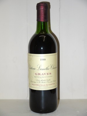 Vins grands crus Pessac-Léognan - Graves Château Lamothe-Chaveau 1988