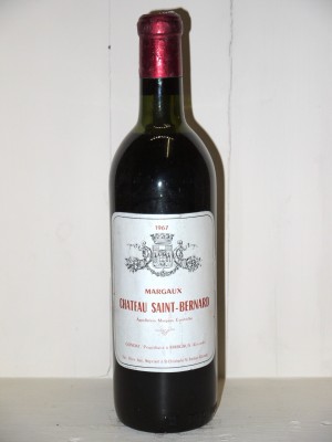 Vins grands crus Margaux Château Saint Bernard 1967
