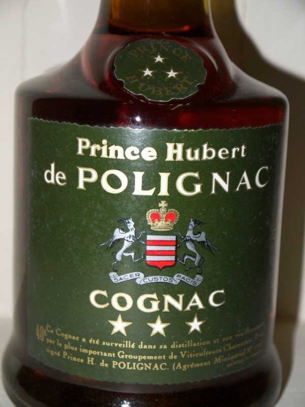 Prince Hubert de Polignac Cognac 3 étoiles Vintage - Au Droit de
